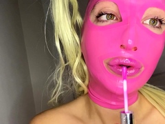 Amateur Blonde Anal 13 inch toy