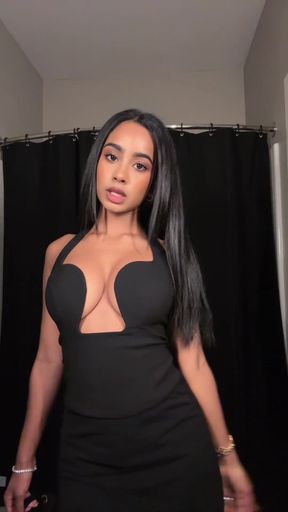 Amateur GF shows off her tits in homemade video