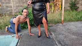 En medio de gran parque saco a pasear a mi amante y termino dandole muchas cahetadas (1)