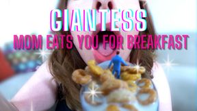 Giantess Mom Eats you for Breakfast