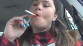 Enoying My Cigarette Smoking Fast In Car (MP4) ~ MissDias Playground