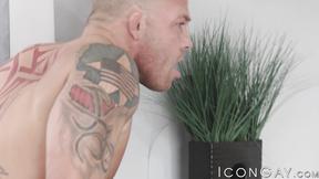 ”Tristan Brazer uses every inch of his dick to take down Tristan Hunter”