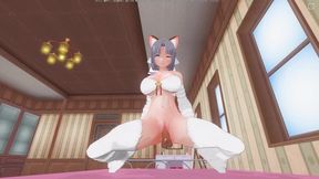 3D Hentai POV Yumi Rides Cock to Get Her Pussy Creampied