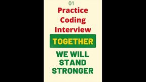 Practice coding interview question together, enjoy xxx later