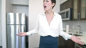 ”Slutty wifey Olive Glass gets naked”