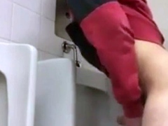 Twink's Handjob in the WC