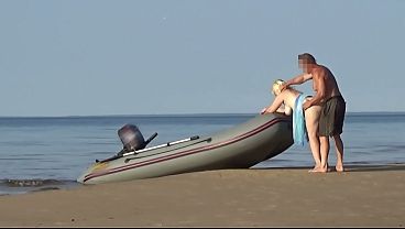 Mature blonde MILF with a round ass and big natural tits shows her dirty