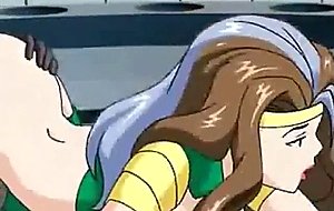 Hentai wolverine fucks rogue and storm!