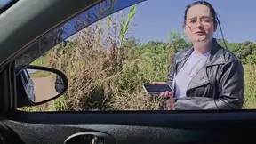 College Student 18+ Negotiates Grades With Professor... Inside The Car