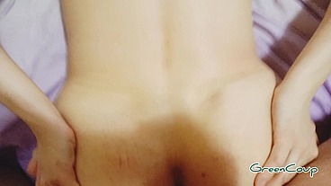 Whimpers like a bitch when she gets anal fucked
