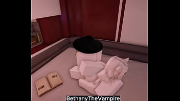 Cat girl gets pounded by huge dick in animated Roblox condo