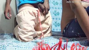 Indian dasi bahabi and Dewar doggy style fuck in the room