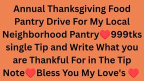 🙏🏾Donate 999tks & Put What you Are Thankful for in The Tip Note 🙏🏾Free Gift Of Your Choice 🎁