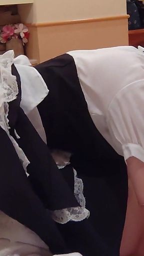Erotic Maid Girl Sucking Cock While S Climax with Facesitting Creampie in Cowgirl Position Cosplay