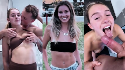 Sexy teen Elle Alexandra in kinky home sex tape