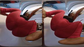 3DVR180 ERER humiliated and trampled Jamie in the buttocks