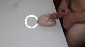 Big Cumshot After Fucking a Sex Toy
