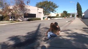 Hot girls eat cum after sucking massive cocks deep throat