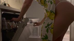 Blonde Beauty Gets Plowed in the Kitchen