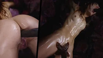 Slender Redhead Clemence Takes Huge Monster Cock with Anal Creampie