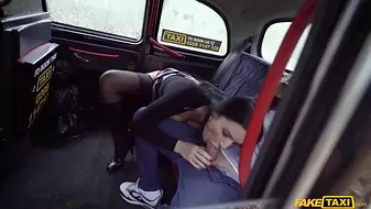 Sex Taxi FRANCE - French MILF with Big Tits in Red Lingerie likes it fast and hard