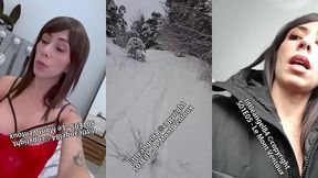 littleangel84 - enculee par un inconnu dans la neige en costume de mere noel