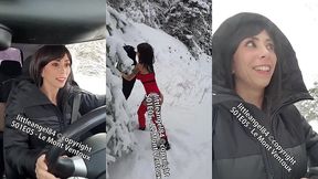 littleangel84 - enculee par un inconnu dans la neige en costume de mere noel