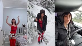 littleangel84 - enculee par un inconnu dans la neige en costume de mere noel