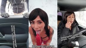 littleangel84 - enculee par un inconnu dans la neige en costume de mere noel