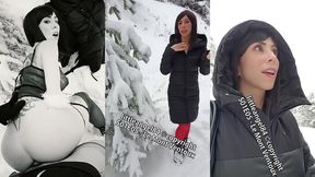 littleangel84 - enculee par un inconnu dans la neige en costume de mere noel
