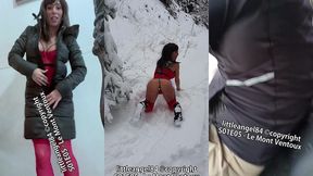 littleangel84 - enculee par un inconnu dans la neige en costume de mere noel