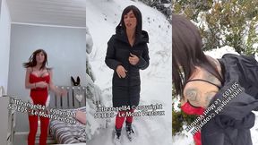 littleangel84 - enculee par un inconnu dans la neige en costume de mere noel