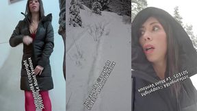 littleangel84 - enculee par un inconnu dans la neige en costume de mere noel