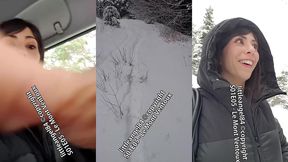 littleangel84 - enculee par un inconnu dans la neige en costume de mere noel