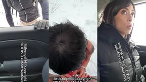 littleangel84 - enculee par un inconnu dans la neige en costume de mere noel
