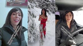 littleangel84 - enculee par un inconnu dans la neige en costume de mere noel