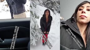 littleangel84 - enculee par un inconnu dans la neige en costume de mere noel