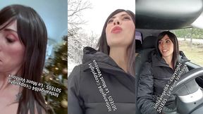 littleangel84 - enculee par un inconnu dans la neige en costume de mere noel