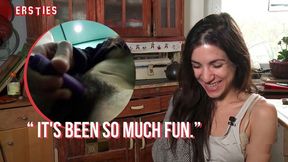 Magena�s hairy twat gets devoured in a dirty elevator thrill