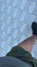 Cock ring see through shorts walking beach