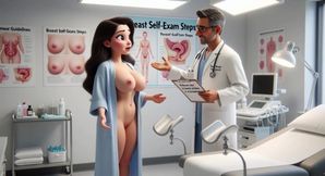 Beautiful Curvy Brunette Woman Patient Undergoes Professional Gynecological Examination Whilst Completely Nude