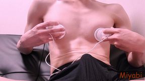 【submissive Male】nipple Masturbation By Nippledome