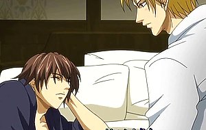 Sexy hentai gay man honey anal sex and love fun in bed