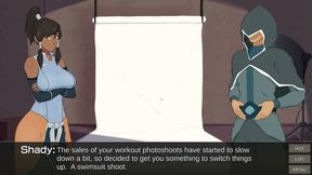 Korra tries on a swimsuit - Cummy Bender part 2