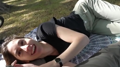 How does a Day at the Park end up with a Public Blowjob- - Cute Teen Swallows Cum