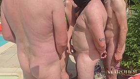 j ai fais venir 20 mec autour de la piscine de l ile des plaisirs, des black des blanc , des gros des maigres