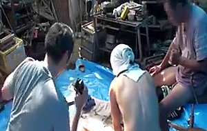 Pregnant japanese girl fucked by homeless