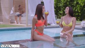 Johnny Sins and Ariana Marie's pussy licking action by Vixen