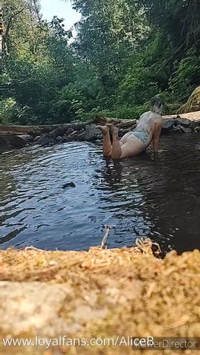 In the water