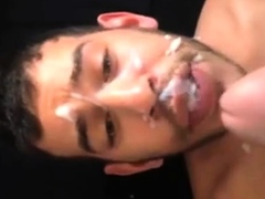 Arab Boy take the full load of daddys cum..